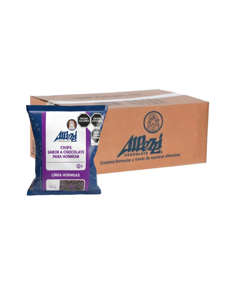 Chispas sabor Chocolate para Hornear Alpezzi Caja de 10 Kg  De venta en Zafra Coyoacán