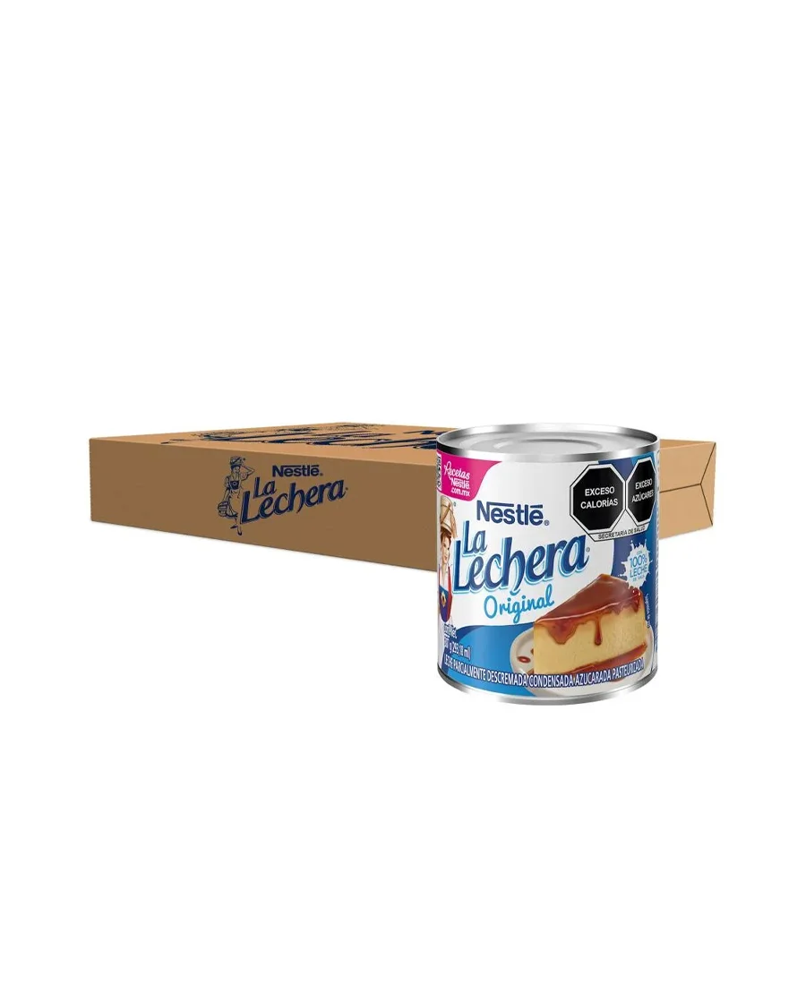 Leche Condensada La Lechera Nestlé Caja de 24 piezas con 387 g cada una  De venta en Zafra Coyoacán