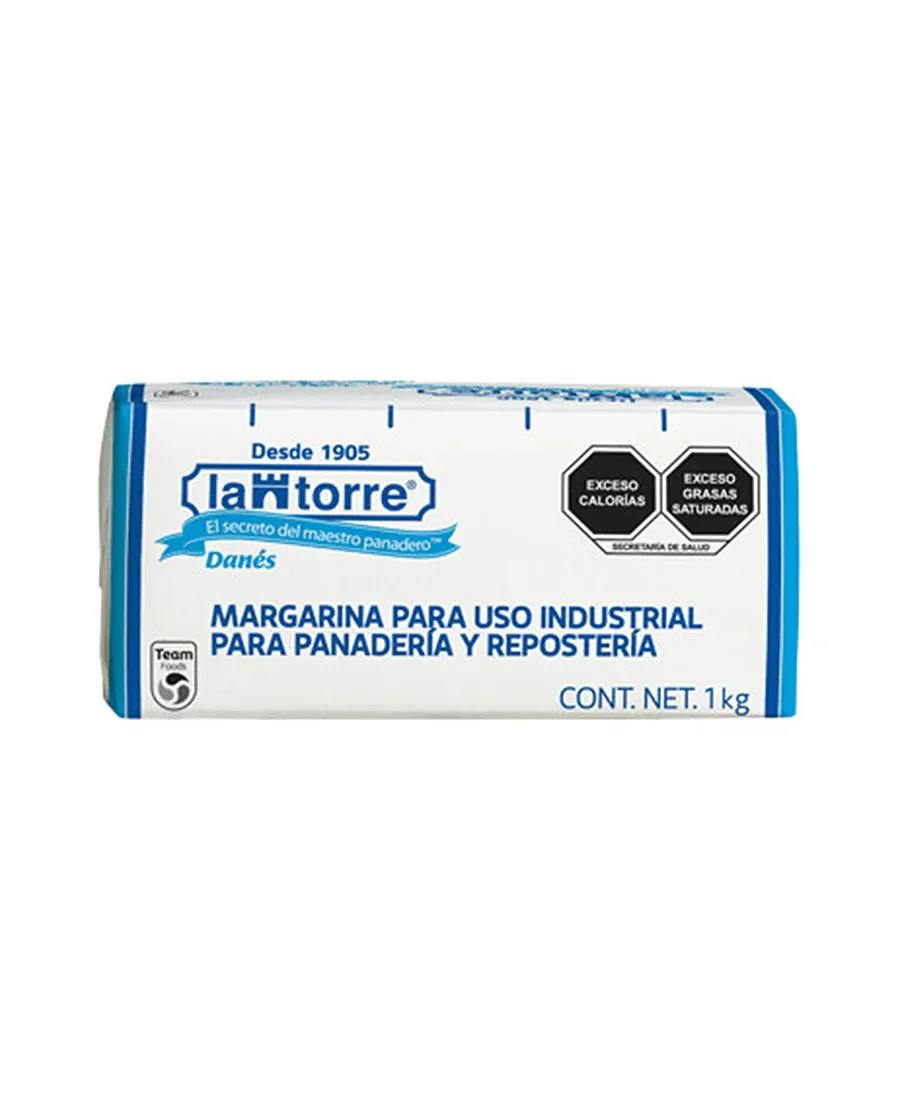 Margarina Danes La Torre Caja de 10 piezas de 1 Kg cada una – De venta en Zafra Coyoacán