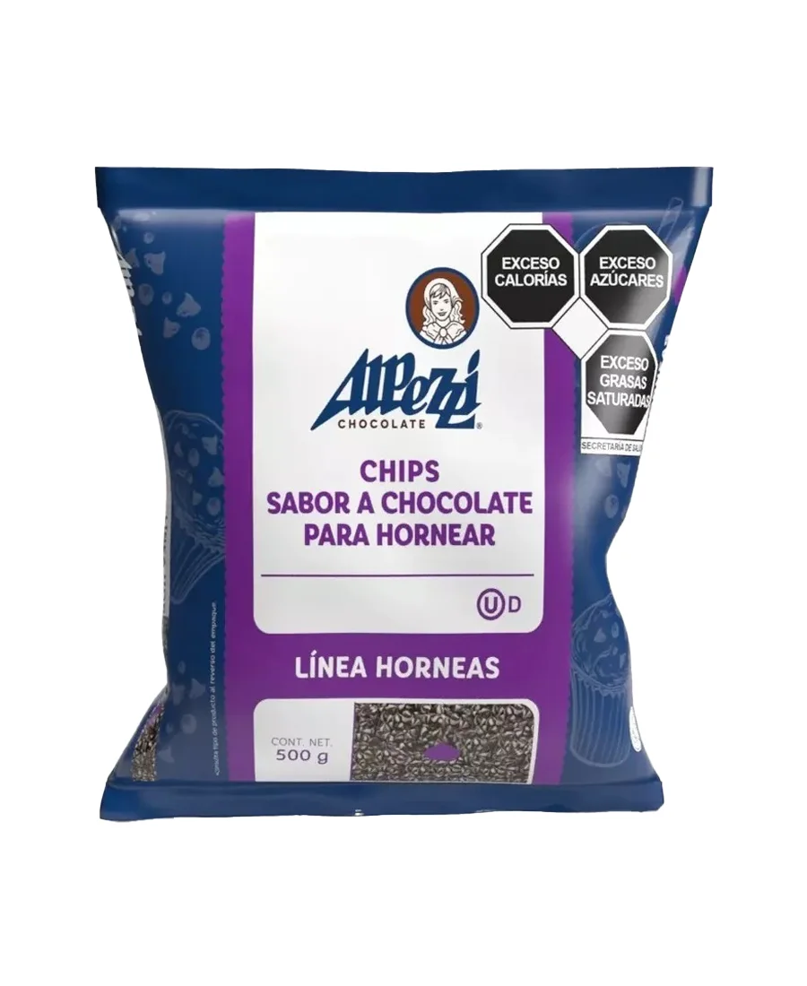 Chips bicolores sabor chocolate Alpezzi de 500 g – De venta en Zafra Coyoacán