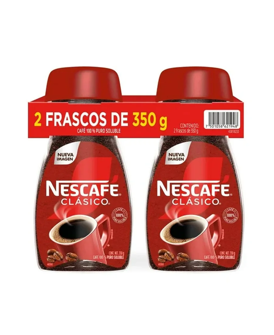 Café soluble Nescafé Paquete Duo de 350 g cada una – De venta en Zafra Coyoacán