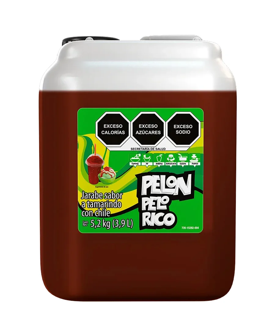 Jarabe sabor tamarindo con chile Pelón Pelo Rico Garrafa de 5.2 Kg – De venta en Zafra Coyoacán