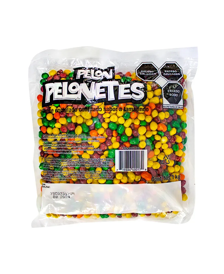 Dulce confitado sabor tamarindo Pelón Pelonetes Bolsa de 1 Kg – De venta en Zafra Coyoacán
