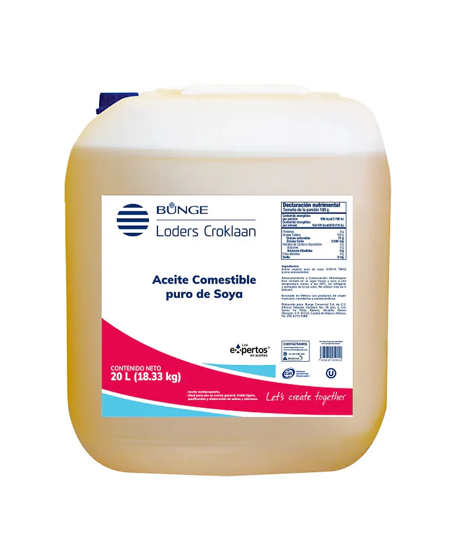 Aceite de soya Bunge Bidón de 20 L – De venta en Zafra Coyoacán