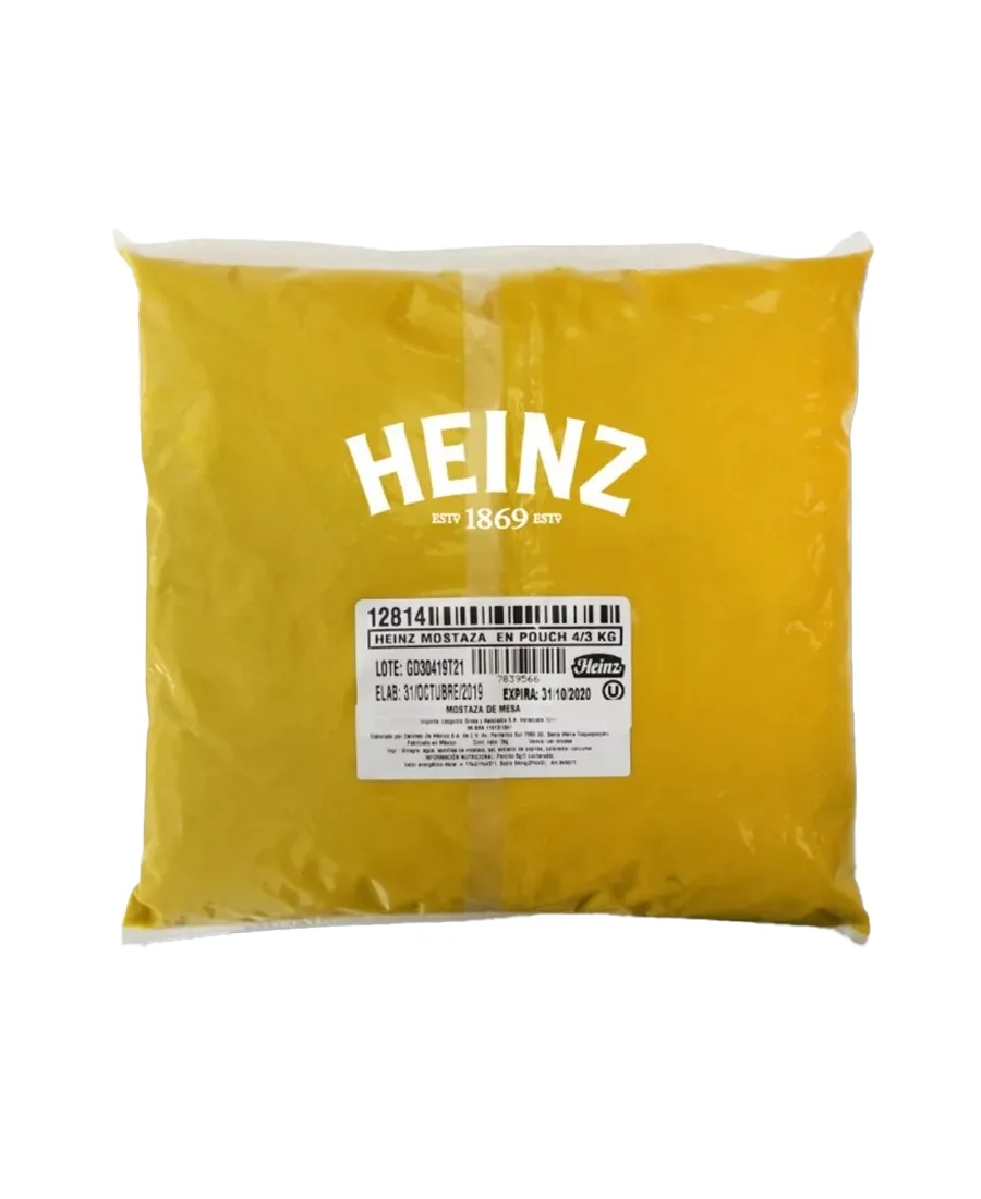 Mostaza Heinz Pouch de 3 Kg – De venta en Zafra Coyoacán
