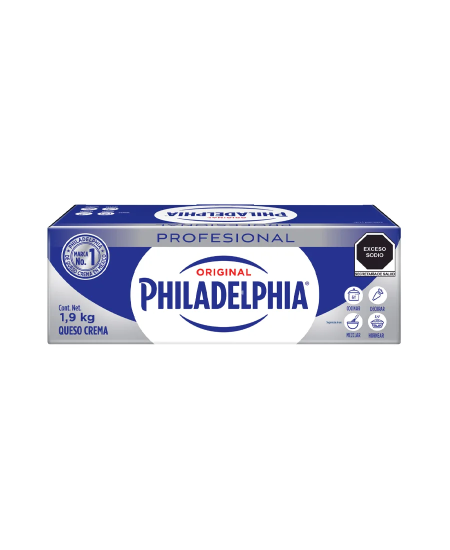 Queso Crema Philadelphia de 1.9 Kg – De venta en Zafra Coyoacán