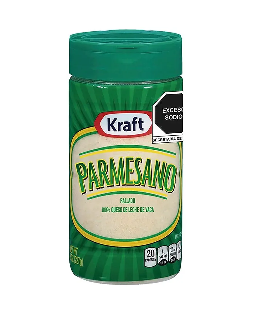 Queso parmesano Kraft de 227 g – De venta en Zafra Coyoacán