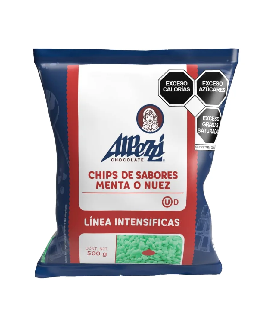 Chips menta sabor chocolate Alpezzi de 500 g  De venta en Zafra Coyoacán